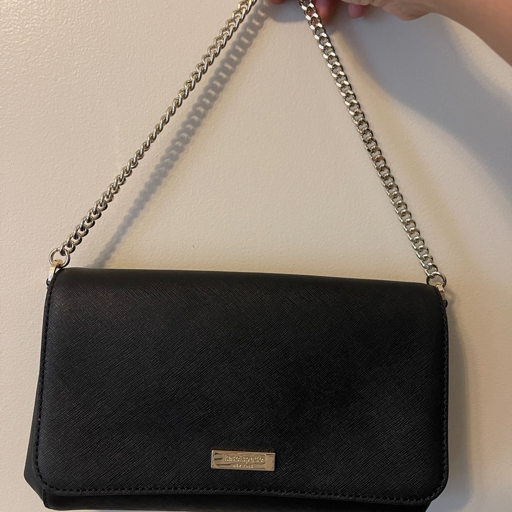 Kate Spade Black Shoulder Bag with Chain Strap